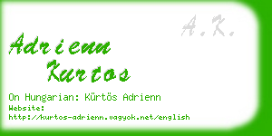 adrienn kurtos business card